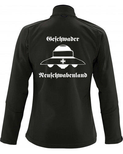 Bestickte Damen Softshell Jacke "3 Lagen" (Geschwader Neuschwabenland)