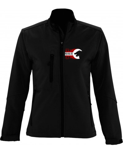 Bestickte Damen Softshell Jacke "3 Lagen" (H8-Front)