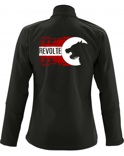 Bestickte Damen Softshell Jacke "3 Lagen" (H8-Front)