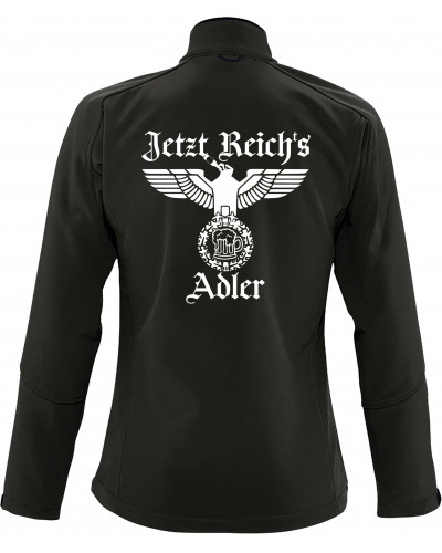 Bestickte Damen Softshell Jacke "3 Lagen" (Jetzt Reichs Adler)