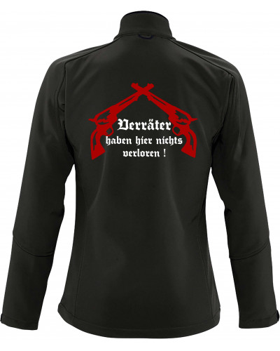 Bestickte Damen Softshell Jacke "3 Lagen" (Kameradschaft mehr als nur ein Wort)