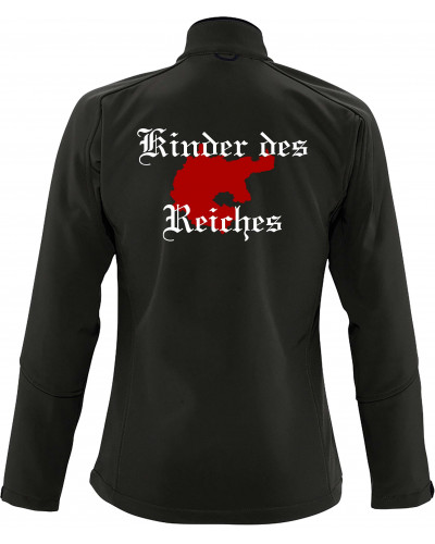 Bestickte Damen Softshell Jacke "3 Lagen" (Kinder des Reiches)