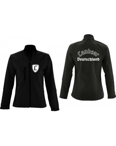 Bestickte Damen Softshell Jacke "3 Lagen" (Landser Deutschland)