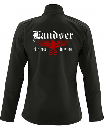 Bestickte Damen Softshell Jacke "3 Lagen" (Landser, Adler 88)