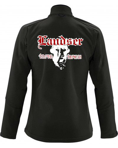 Bestickte Damen Softshell Jacke "3 Lagen" (Landser, Soldat)