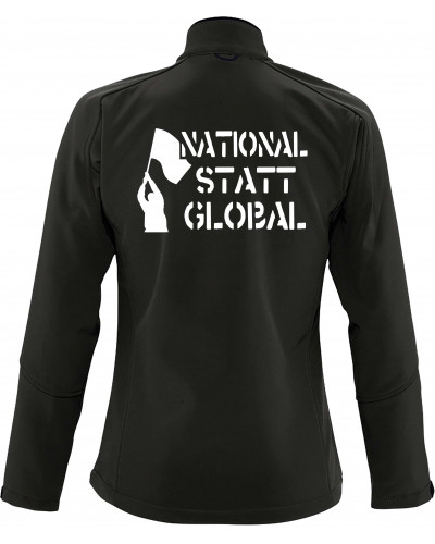 Bestickte Damen Softshell Jacke "3 Lagen" (National statt global)