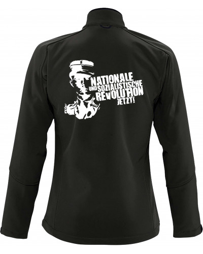 Bestickte Damen Softshell Jacke "3 Lagen" (Nationale und sozialistische Revolution jetzt)