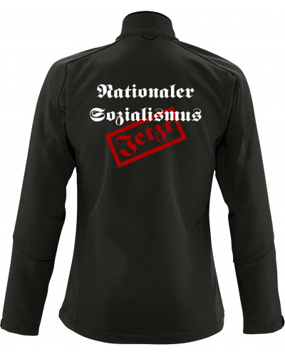 Bestickte Damen Softshell Jacke "3 Lagen" (Nationaler Sozialismus jetzt)