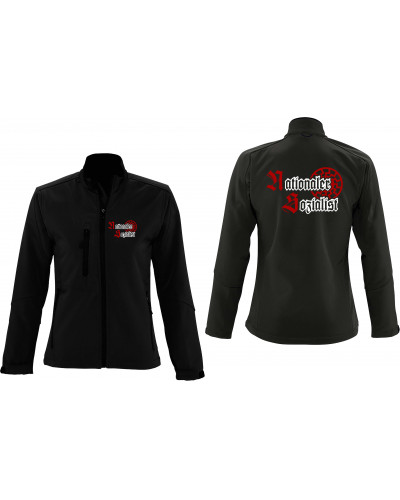 Bestickte Damen Softshell Jacke "3 Lagen" (Nationaler Sozialist)
