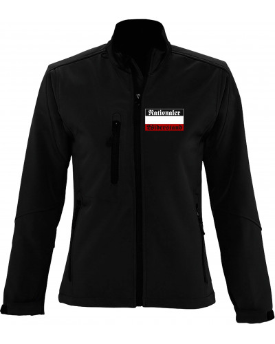 Bestickte Damen Softshell Jacke "3 Lagen" (Nationaler Widerstand)