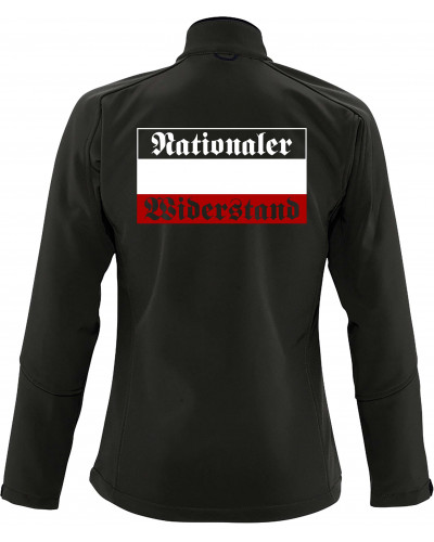Bestickte Damen Softshell Jacke "3 Lagen" (Nationaler Widerstand)