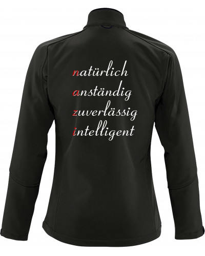 Bestickte Damen Softshell Jacke "3 Lagen" (NAZI)