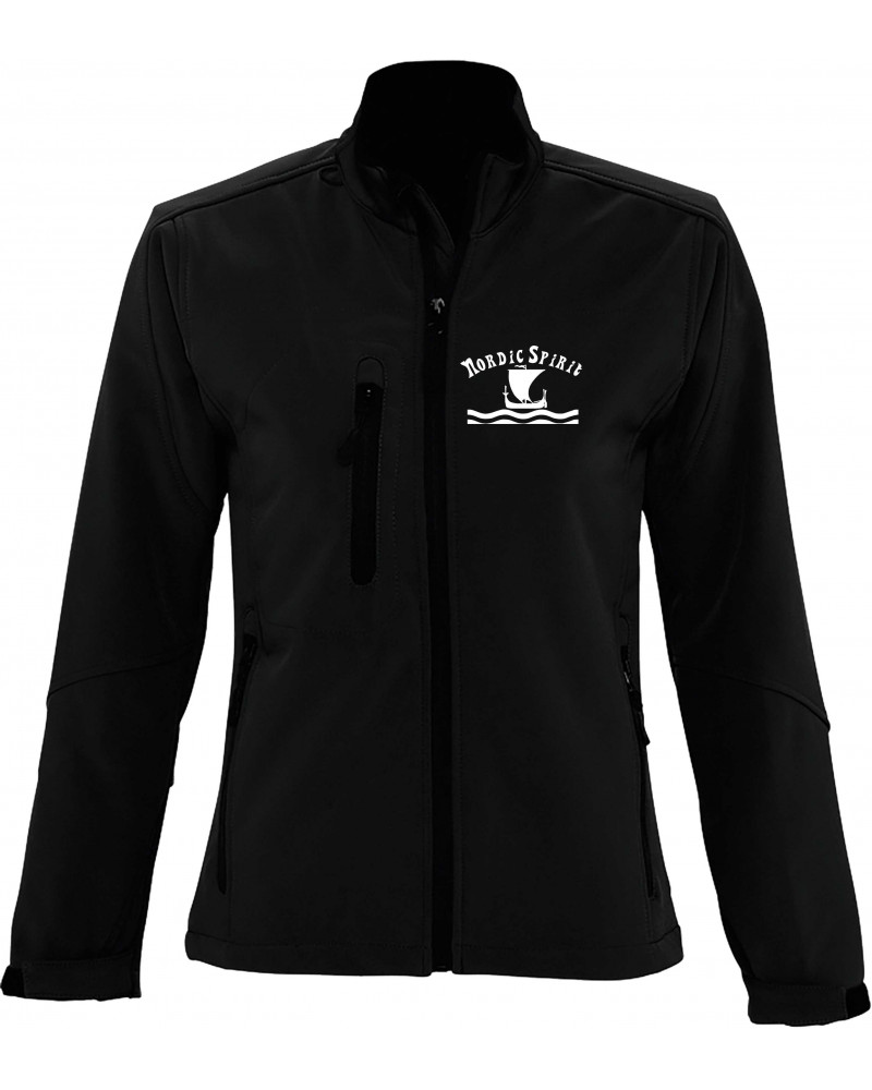 Bestickte Damen Softshell Jacke "3 Lagen" (Nordic Spirit)