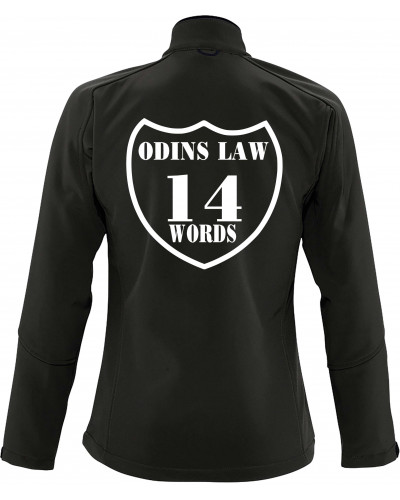Bestickte Damen Softshell Jacke "3 Lagen" (Odins law)