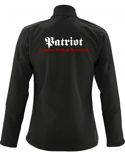 Bestickte Damen Softshell Jacke "3 Lagen" (Patriot)