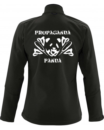 Bestickte Damen Softshell Jacke "3 Lagen" (Propaganda Panda)
