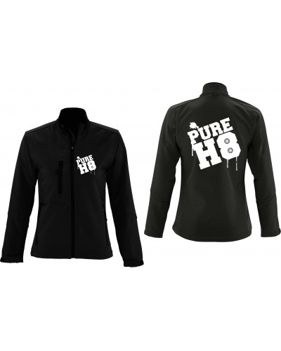 Bestickte Damen Softshell Jacke "3 Lagen" (Pure H8)