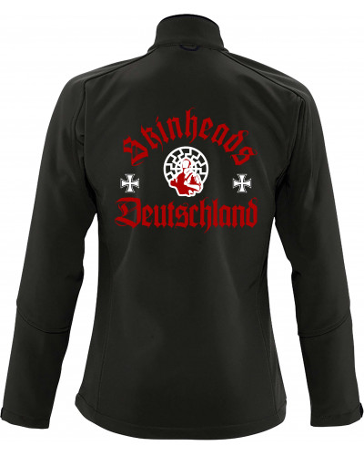 Bestickte Damen Softshell Jacke "3 Lagen" (Skinheads Deutschland)