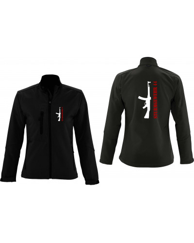 Bestickte Damen Softshell Jacke "3 Lagen" (Sturmgewehr 44)