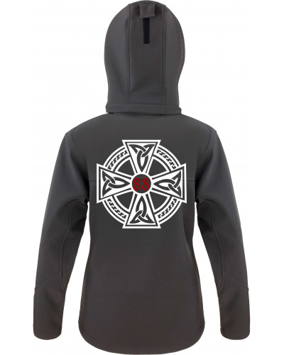 Bestickte Damen Softshell Kapuzenjacke (Celtic 88)