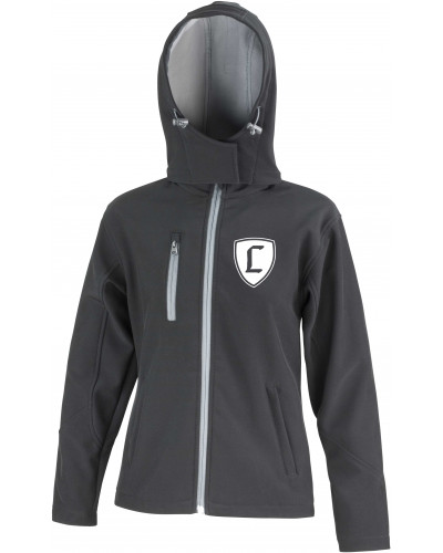 Bestickte Damen Softshell Kapuzenjacke (Landser Deutschland)