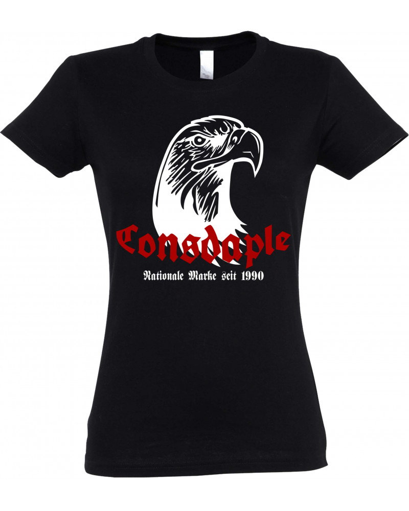 Damen T-Shirt (Consdaple, Adlerkopf 1990)
