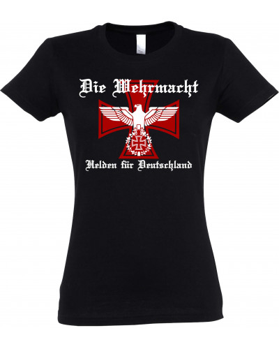 Damen T-Shirt (Die Wehrmacht, Helden für Deutschland)