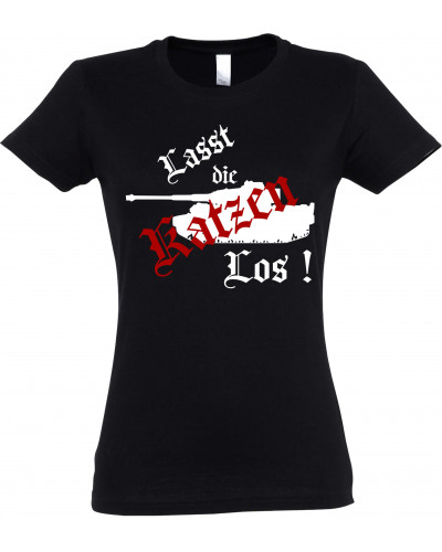 Damen T-Shirt (Lasst die Katzen los)