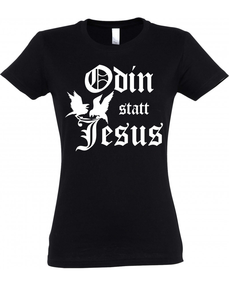 Damen T-Shirt (Odin statt Jesus)