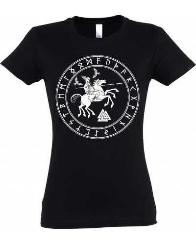 Damen T-Shirt (Odin und Sleipnir)