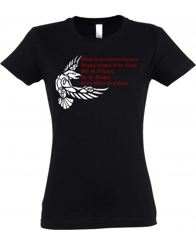 Damen T-Shirt (Odins Raben werden kommen)