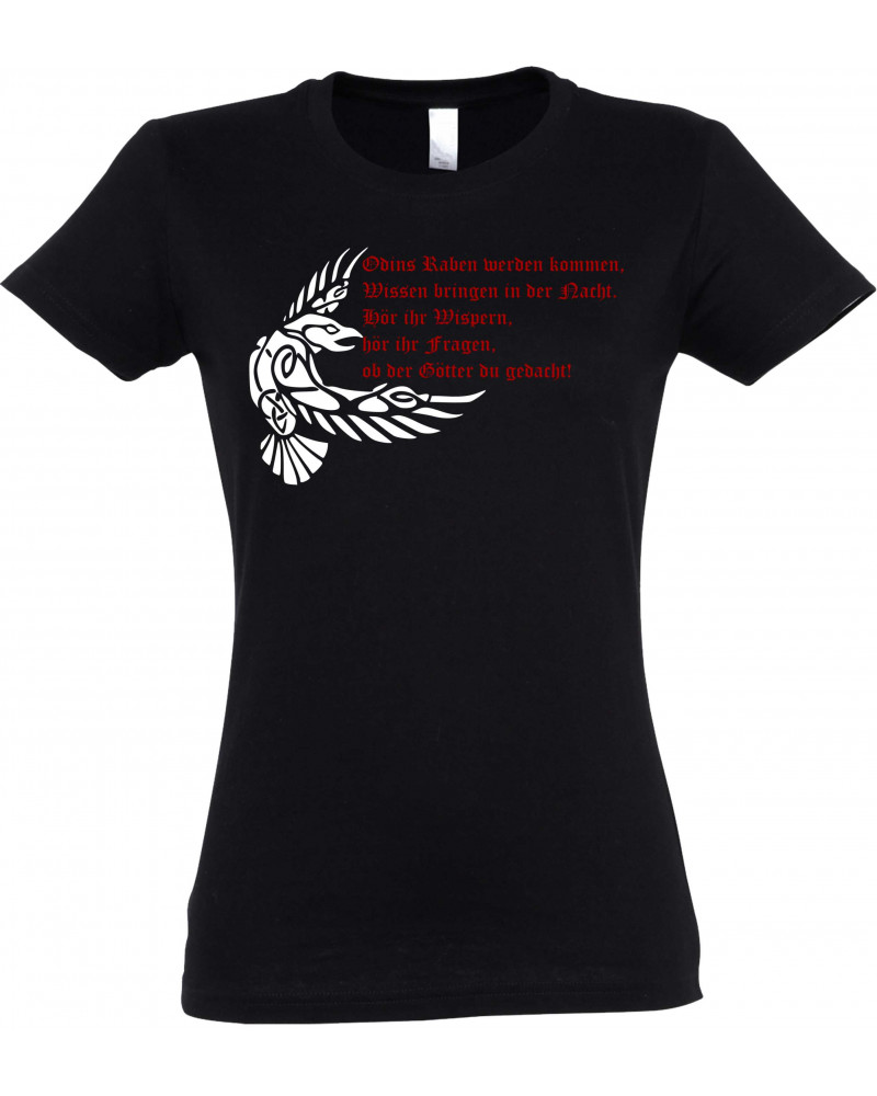 Damen T-Shirt (Odins Raben werden kommen)