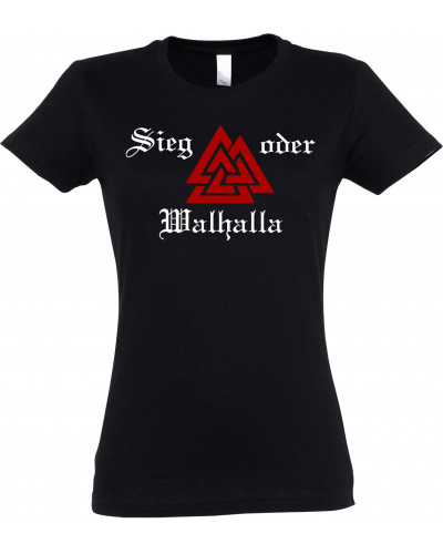 Damen T-Shirt (Sieg oder Walhalla)