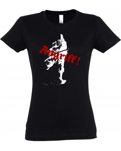 Damen T-Shirt (Soldat, Angriff)