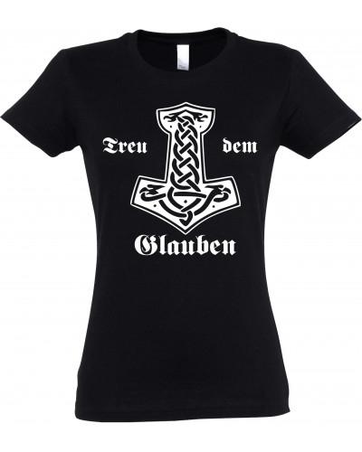 Damen T-Shirt (Treu dem Glauben)