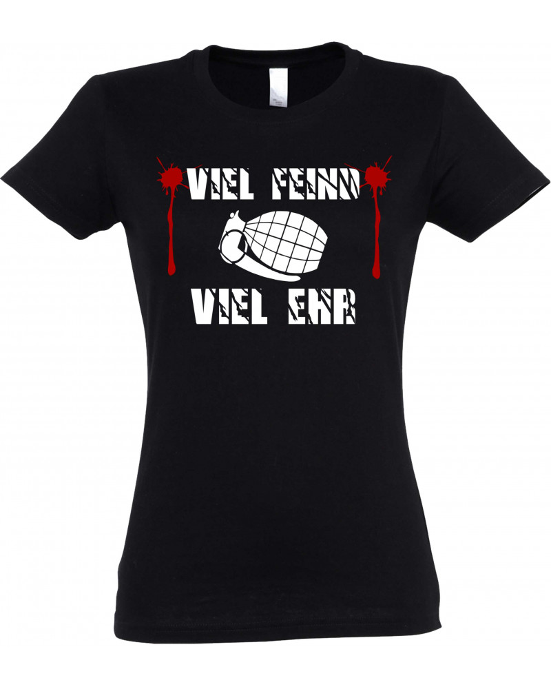Damen T-Shirt (Viel feind viel Ehr)