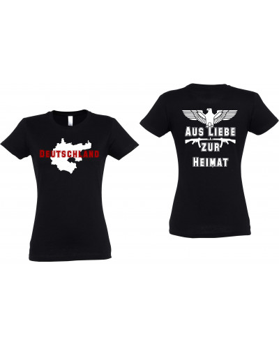 Damen T-Shirt (Aus liebe zur Heimat)