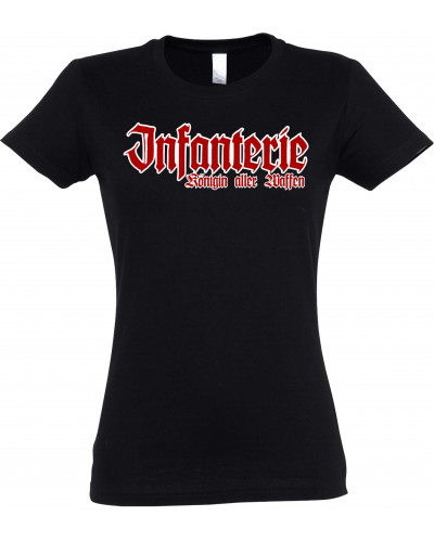 Damen T-Shirt (Infanterie, Königin aller Waffen)
