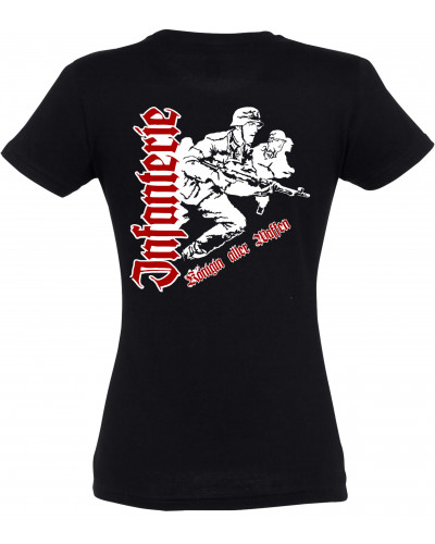 Damen T-Shirt (Infanterie, Königin aller Waffen)