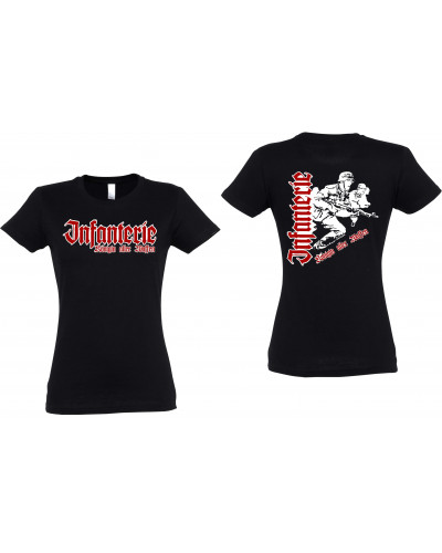 Damen T-Shirt (Infanterie, Königin aller Waffen)