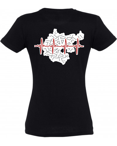 Damen T-Shirt (Mein Herz schlägt für Deutschland)