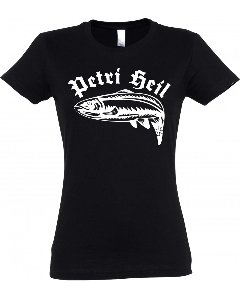 Damen T-Shirt (Petri Heil)