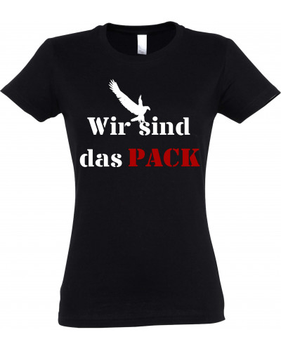 Damen T-Shirt (Wir sind das Pack)