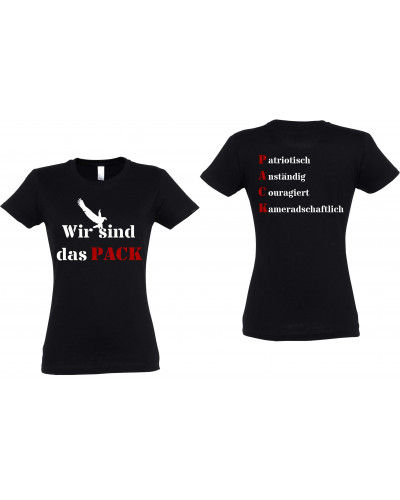 Damen T-Shirt (Wir sind das Pack)