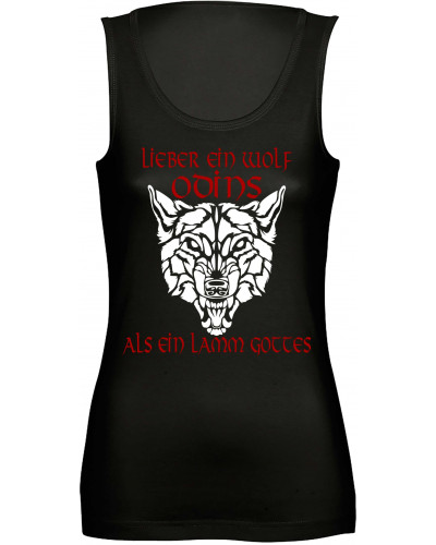 Damen Top "Freya" (Lieber ein Wolf Odins als ein Lamm Gottes)