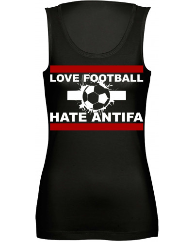 Damen Top "Freya" (Love Football hate Antifa)