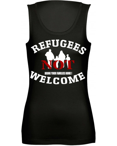 Damen Top "Freya" (Refugees not welcome)