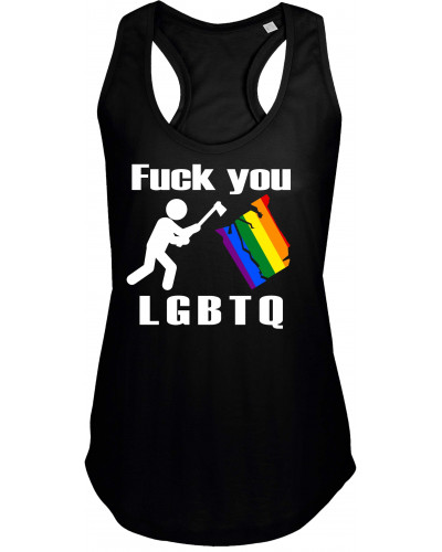 Damen Top "Jörd" (Fuck you, LGBTQ)
