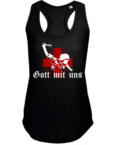 Damen Top "Jörd" (Gott mit uns, Soldat)