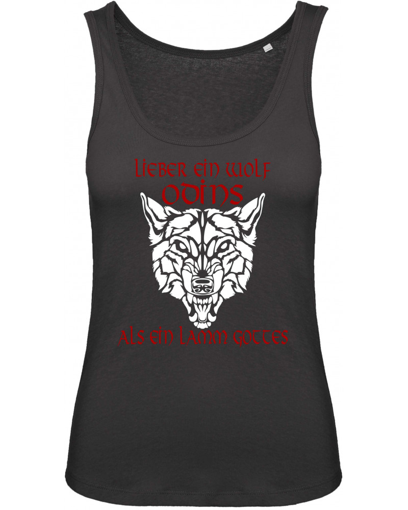 Damen Top (Lieber ein Wolf Odins als ein Lamm Gottes)